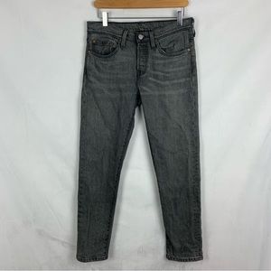 LEVI'S 501 Tapered Grey‎ Jeans Sz 26